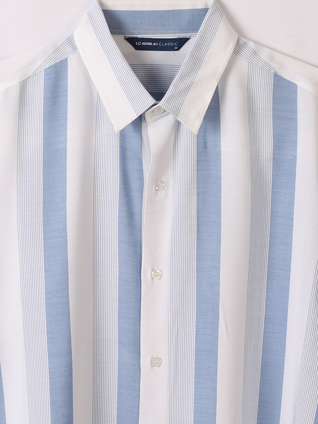 Relaxed Fit Short Sleeve Striped Men's Shirt-2
