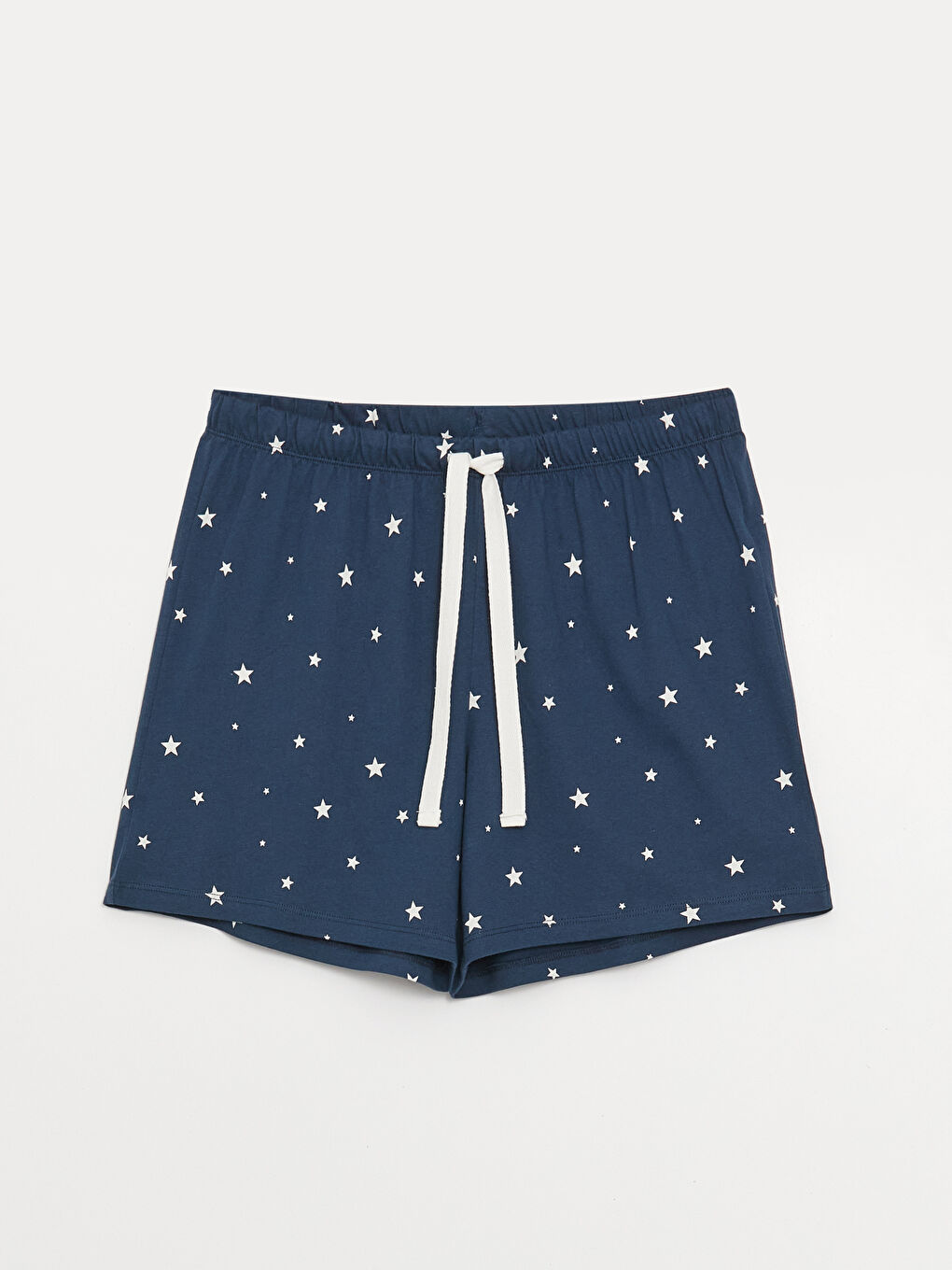 LCW DREAM Lacivert Beli Lastikli Desenli Kadın Şort Pijama Altı - 4
