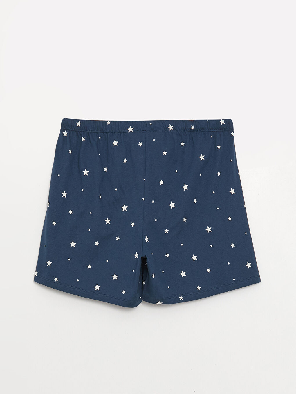 LCW DREAM Lacivert Beli Lastikli Desenli Kadın Şort Pijama Altı - 5