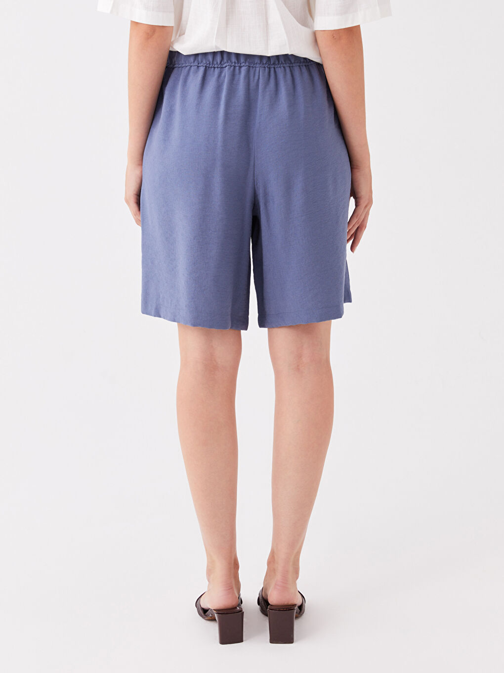 Elastic Waist Comfortable Fit Women's Shorts -S3KS16Z8-HNE