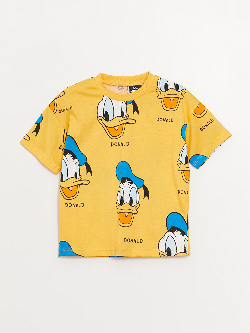 Crew Neck Short Sleeve Donald Duck Printed Baby Boy T-Shirt -S3KS20Z1-LUG