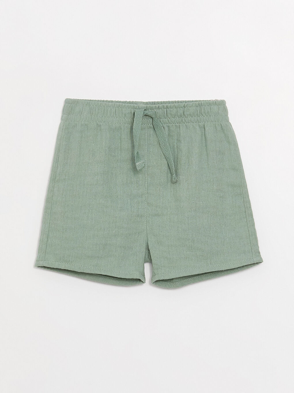 Yeşil Bisiklet Yaka Erkek Bebek Tişört ve Şort 2'li-4