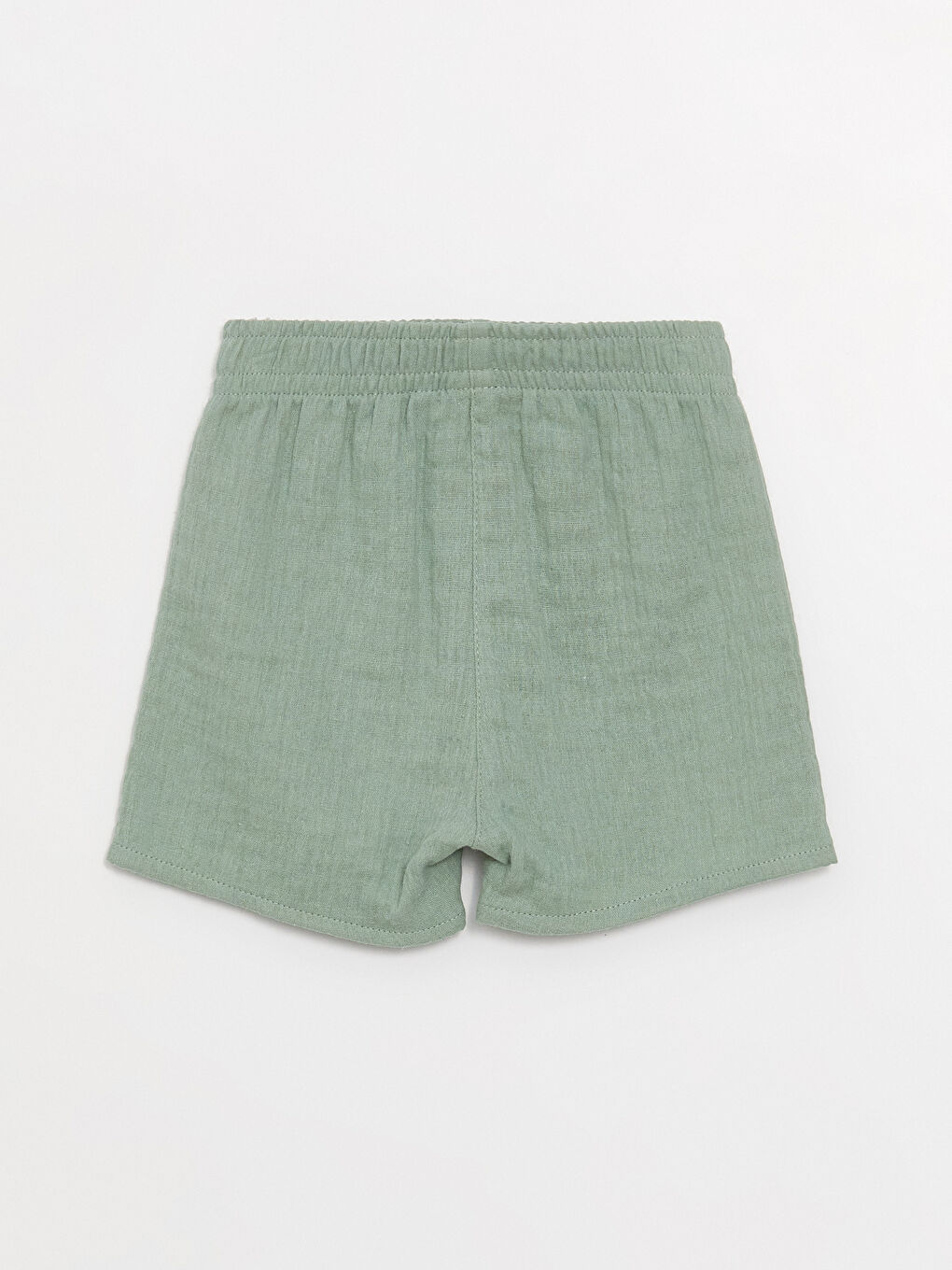 Yeşil Bisiklet Yaka Erkek Bebek Tişört ve Şort 2'li-6