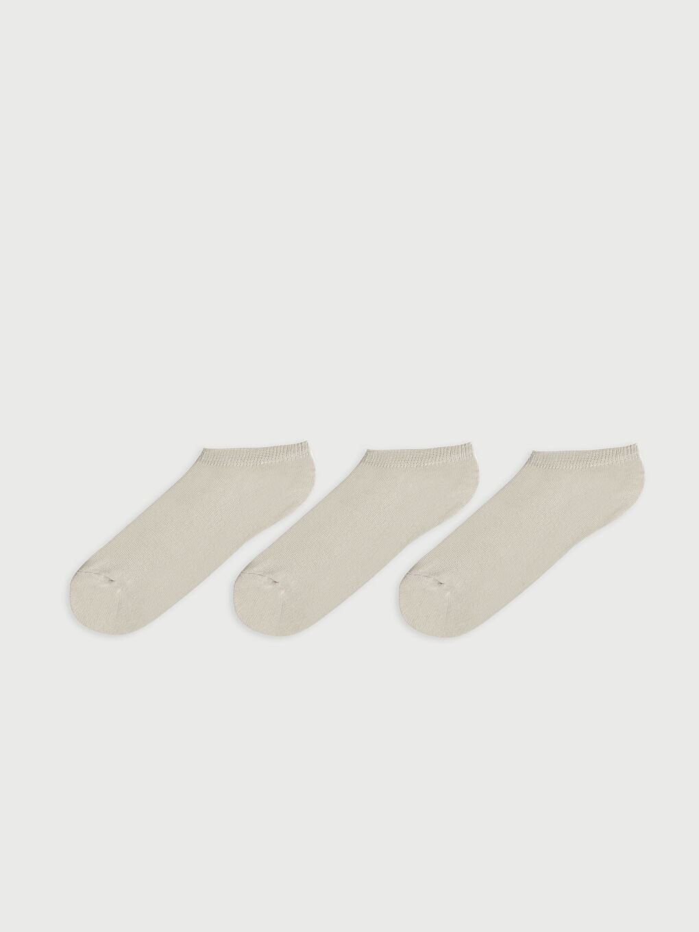 Gri Erkek Patik Çorap 3'lü