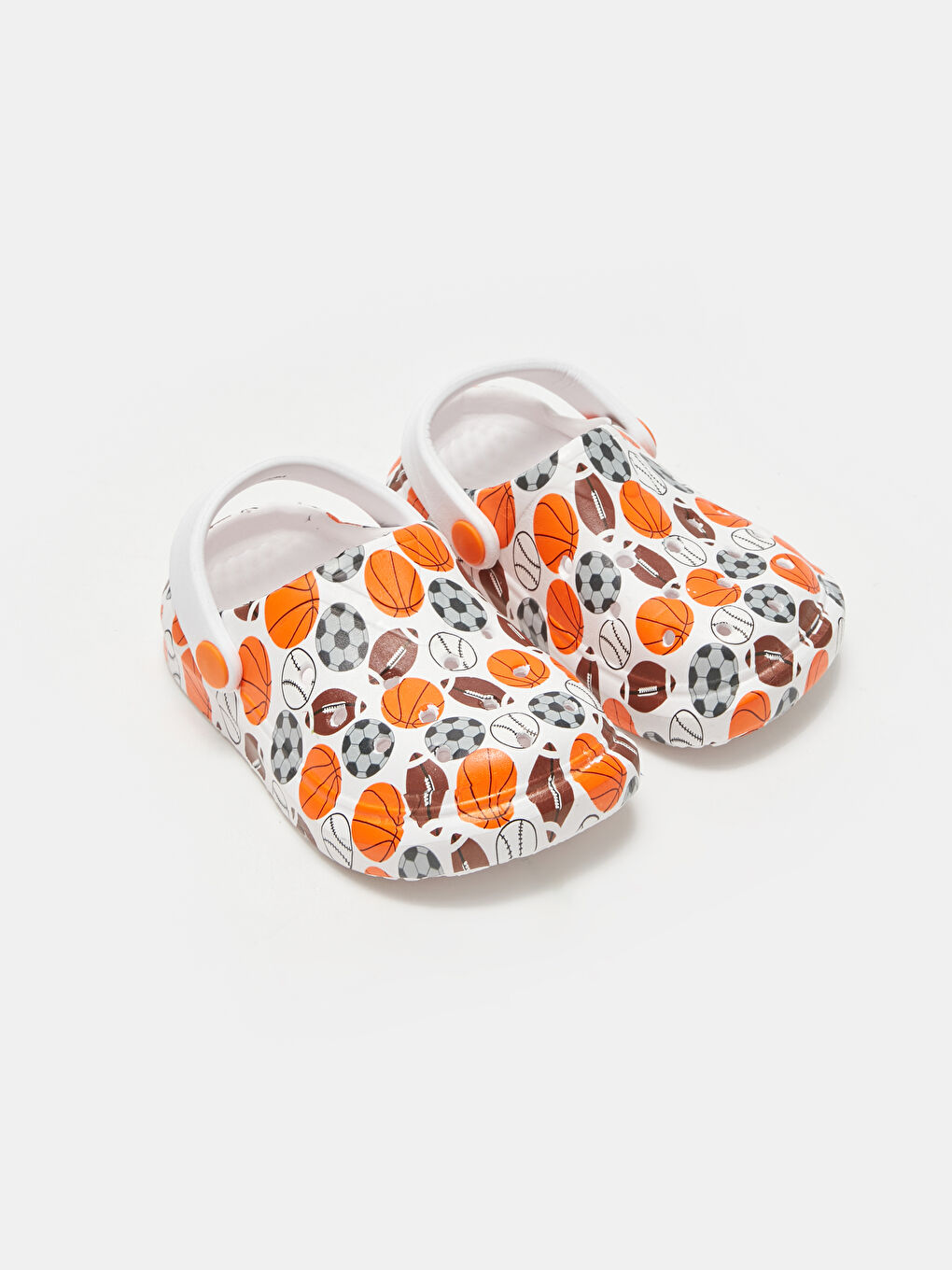 Beyaz Baskılı Erkek Çocuk Sandalet