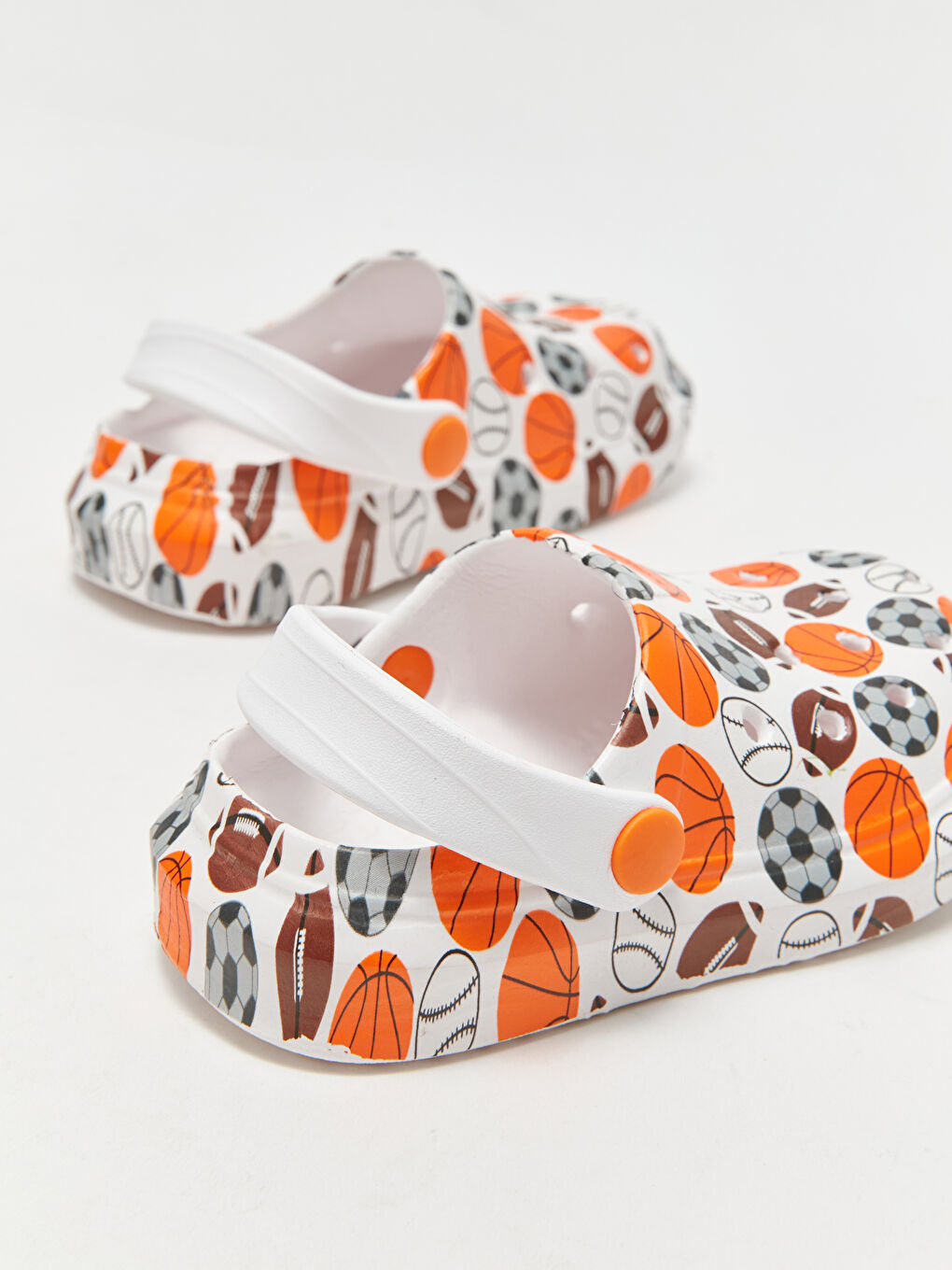 Beyaz Baskılı Erkek Çocuk Sandalet-4