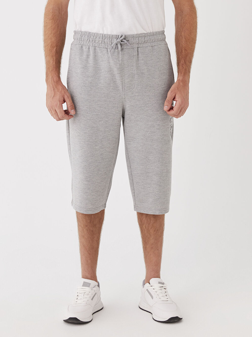 Gri Standart Kalıp Erkek Roller Şort-1