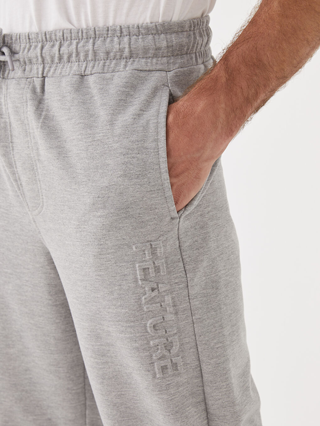 Gri Standart Kalıp Erkek Roller Şort-3