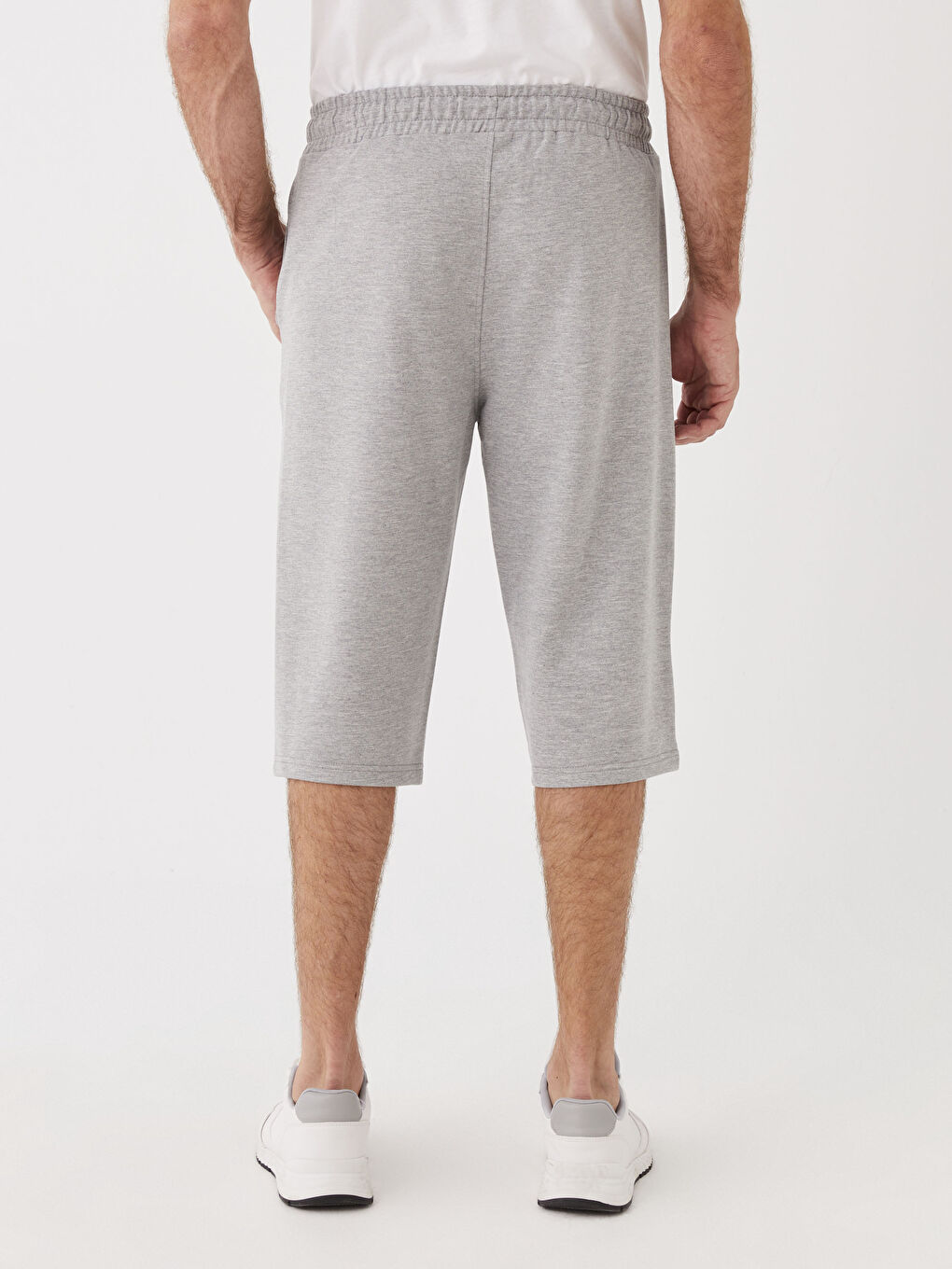 Gri Standart Kalıp Erkek Roller Şort-4