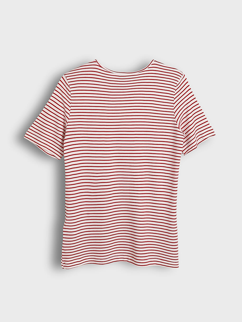 Crew Neck Striped Women's T-Shirt-1