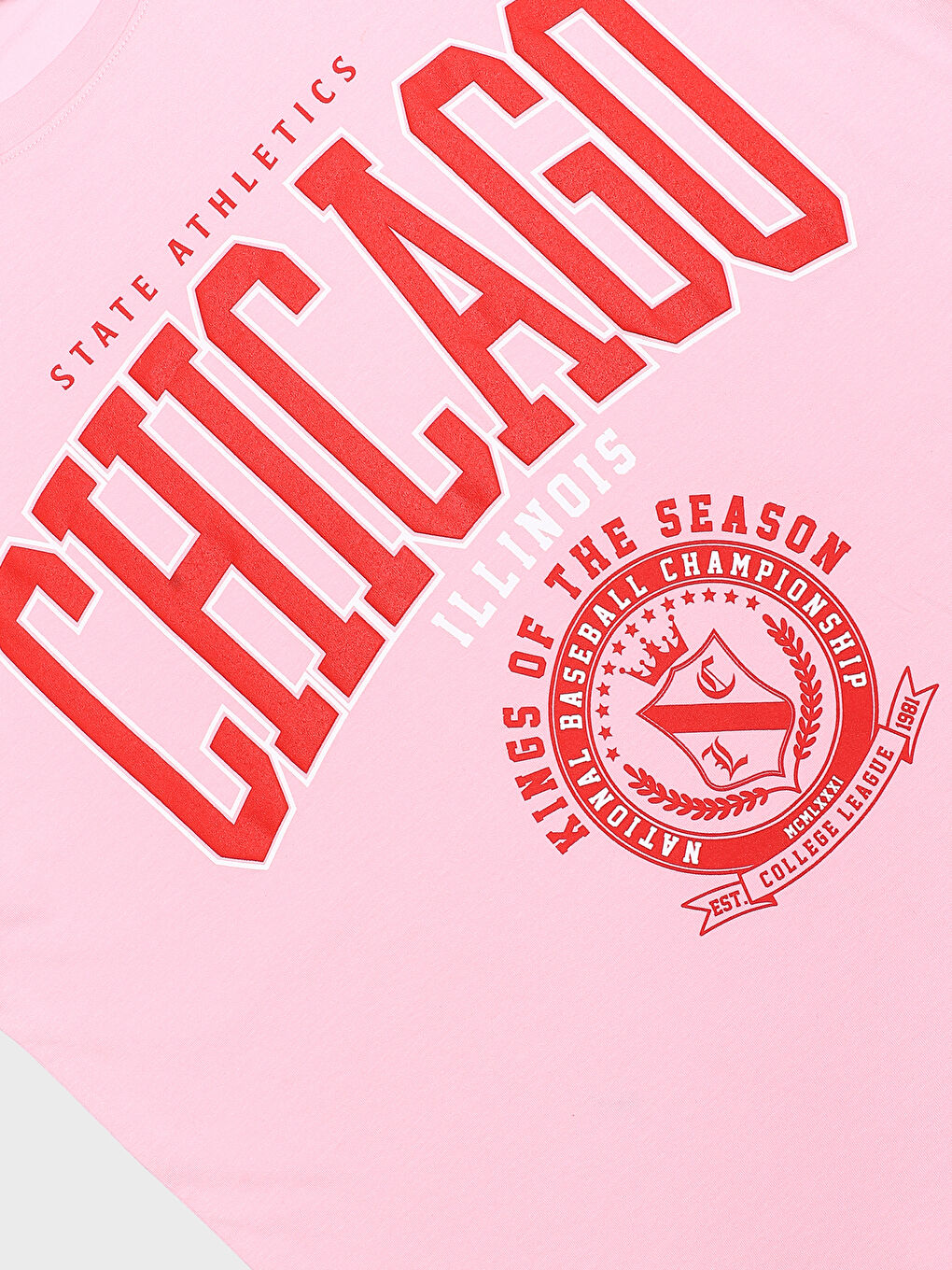 Crew Neck Printed Short Sleeve Oversize Women's T-Shirt-3