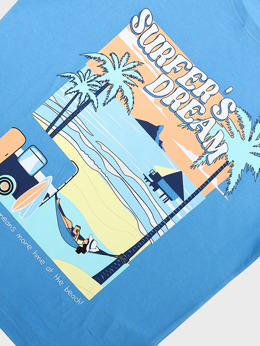 Crew Neck Printed Short Sleeve Oversize Women's T-Shirt-3