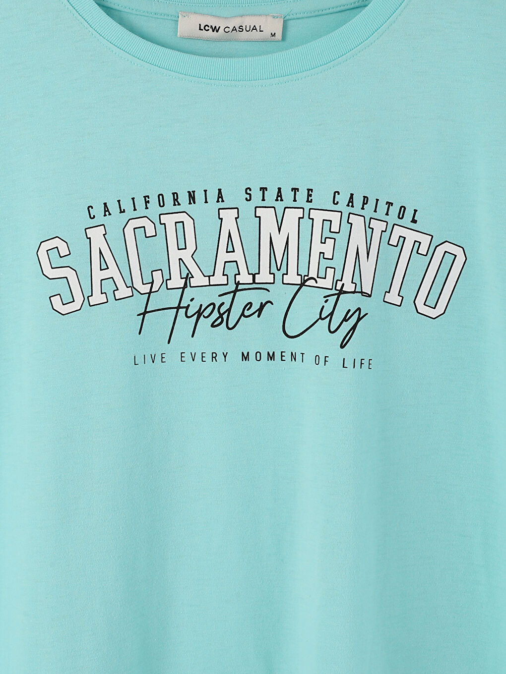 Crew Neck Short Sleeve Women's Printed T-Shirt-2