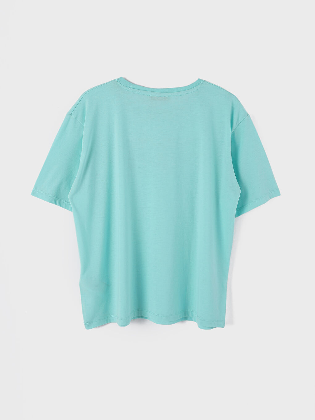 Crew Neck Short Sleeve Women's Printed T-Shirt-1