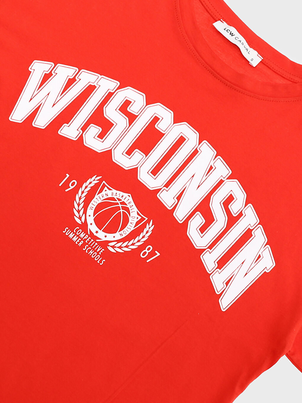 Crew Neck Printed Short Sleeve Women's T-Shirt-2