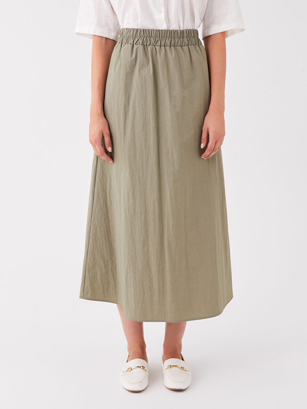 Women's Elastic Waist Regular Skirt -S3KT56Z8-GWK