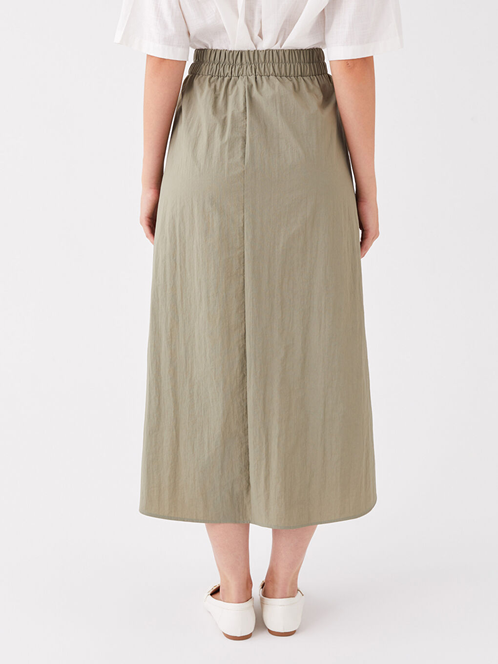 Women's Elastic Waist Regular Skirt -S3KT56Z8-GWK