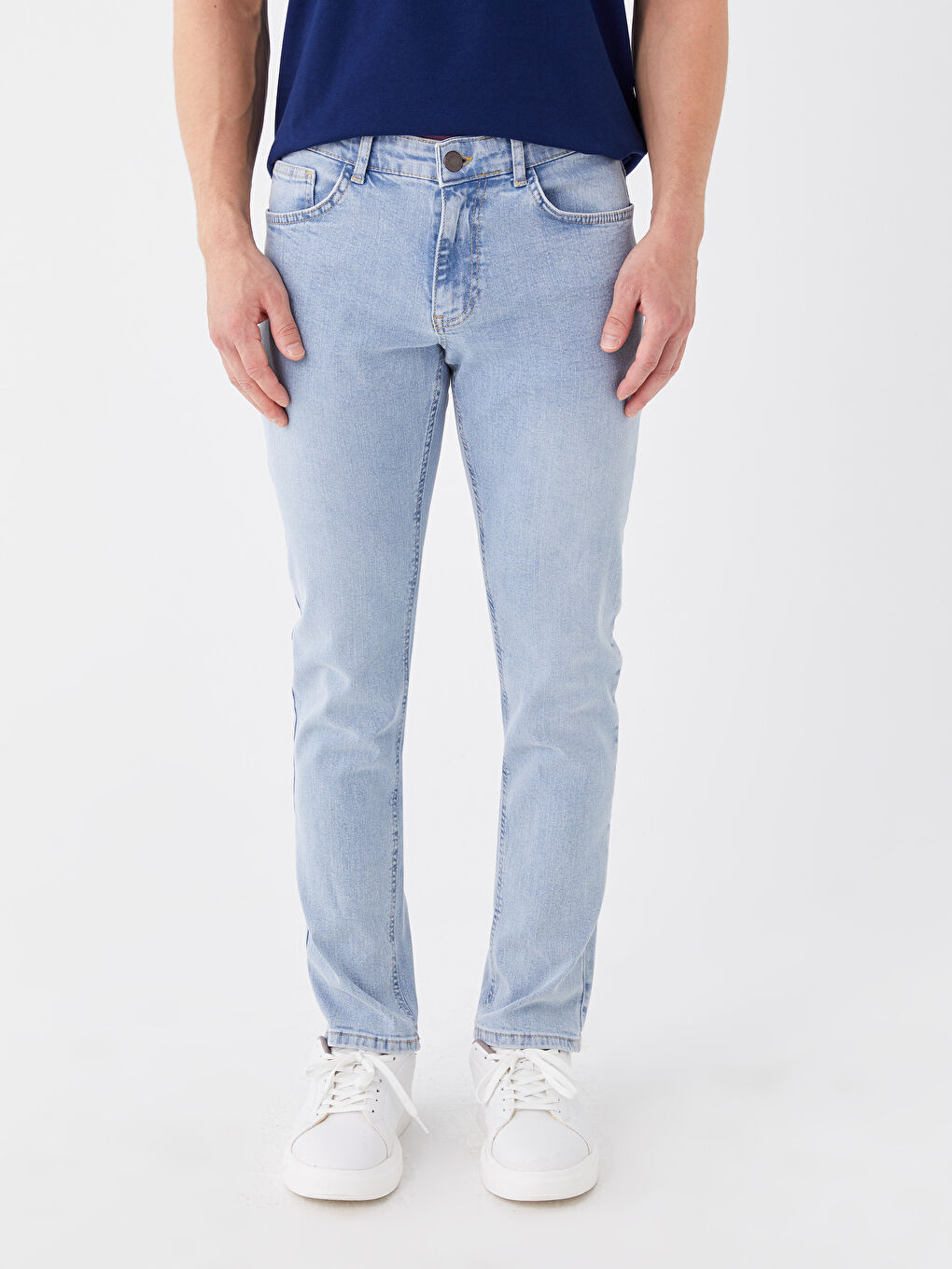 750 Blugi Slim Fit pentru Bărbați-2