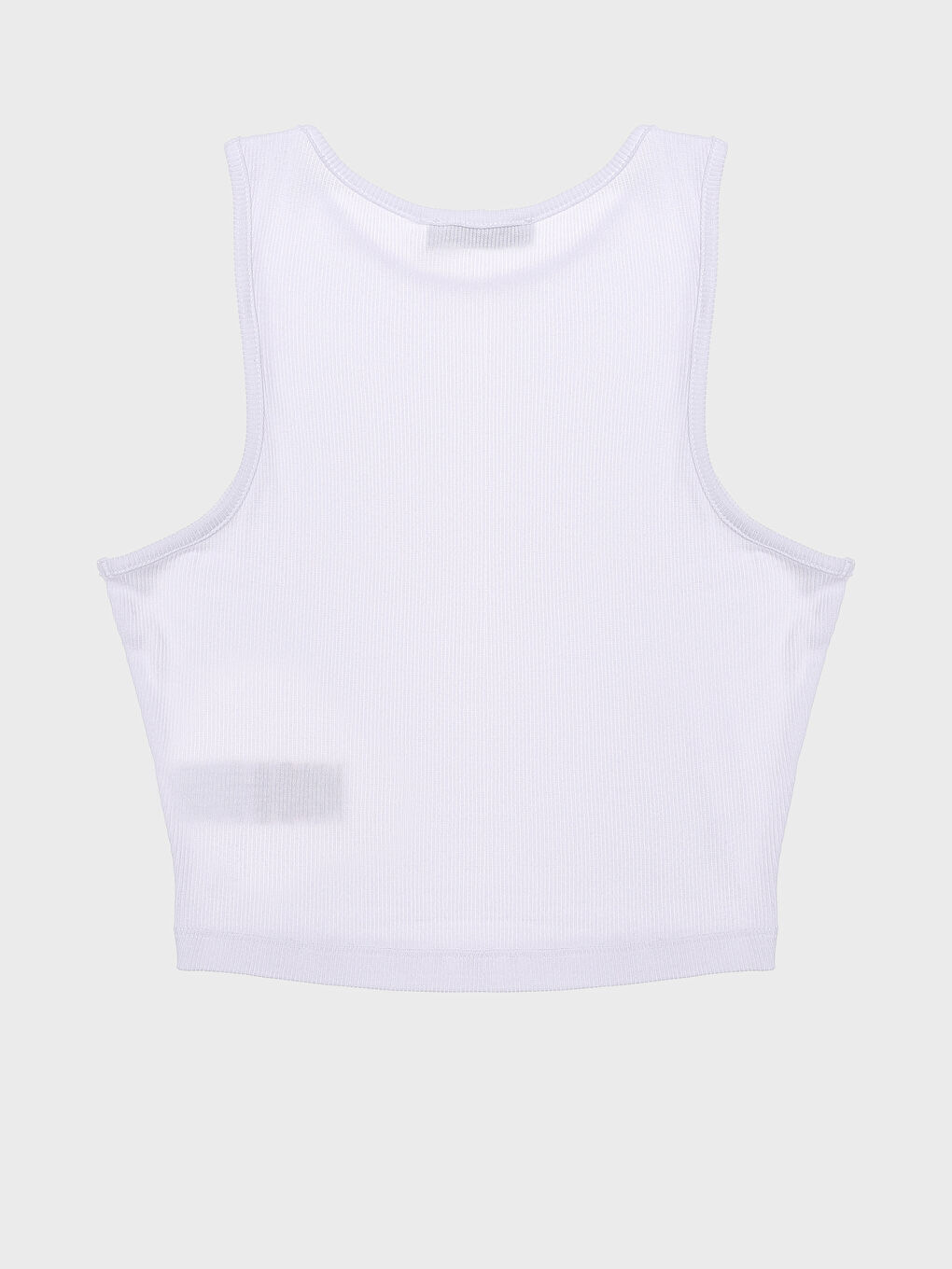 قميص قصير بدون أكمام بياقة دائرية مستقيم للسيدات-2