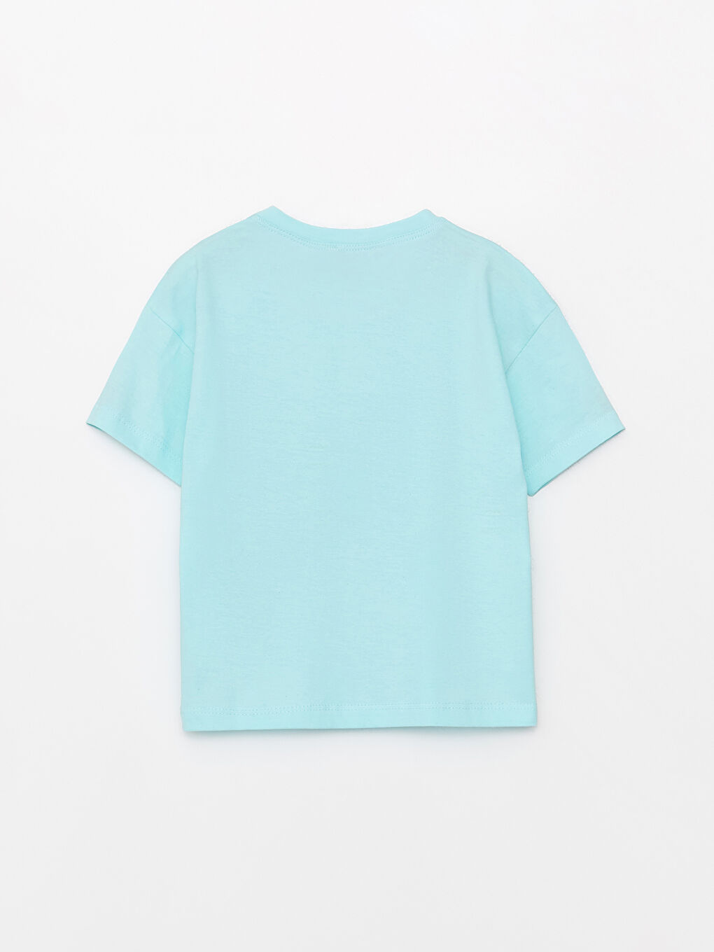 Turkuaz Bisiklet Yaka Kısa Kollu Baskılı Erkek Bebek Tişört-1