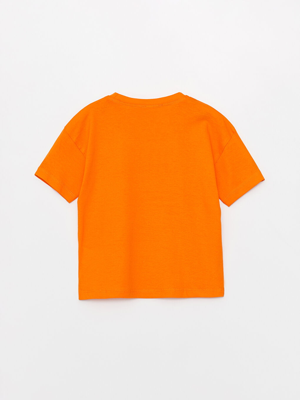 Turuncu Bisiklet Yaka Kısa Kollu Baskılı Erkek Bebek Tişört-1