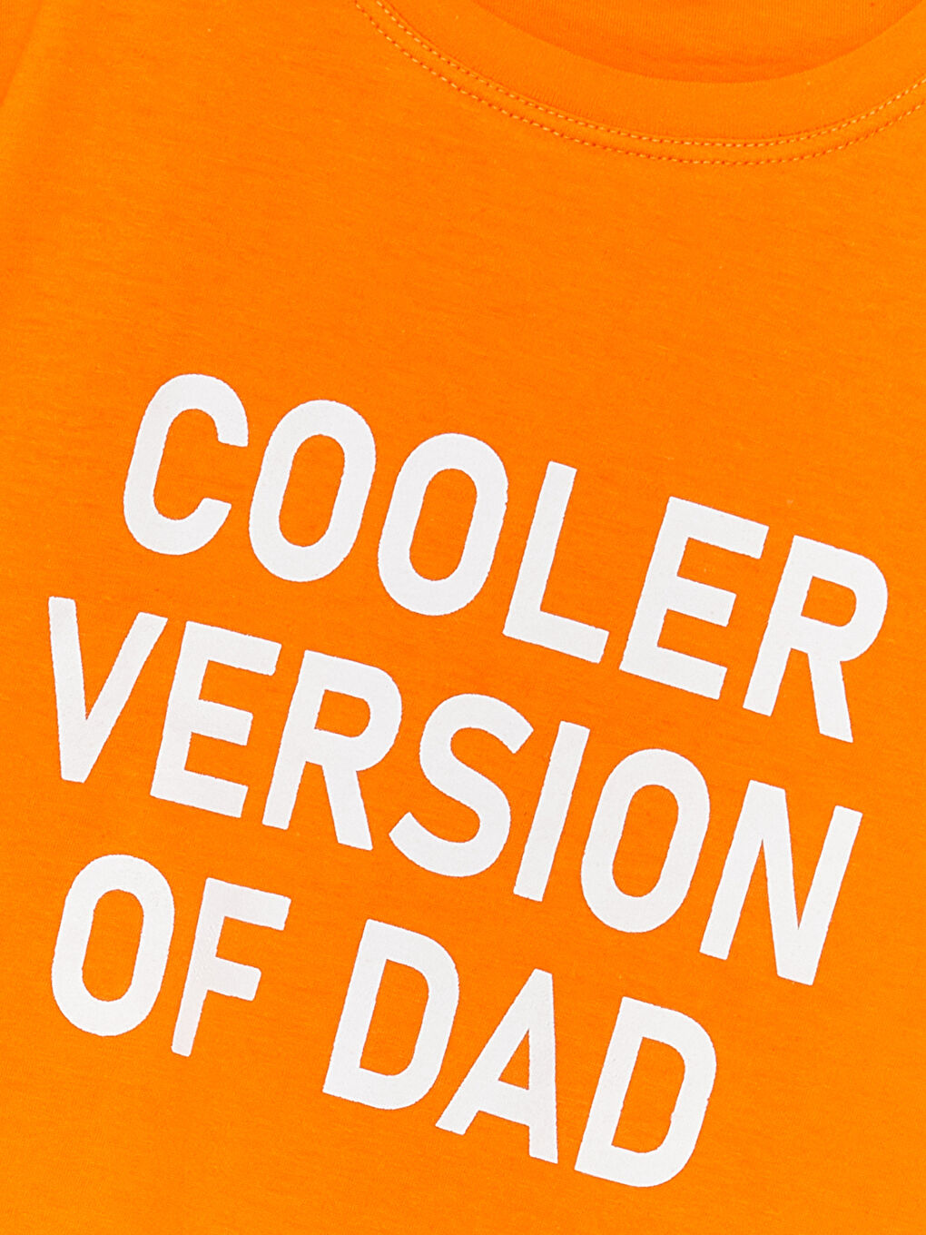 Turuncu Bisiklet Yaka Kısa Kollu Baskılı Erkek Bebek Tişört-2