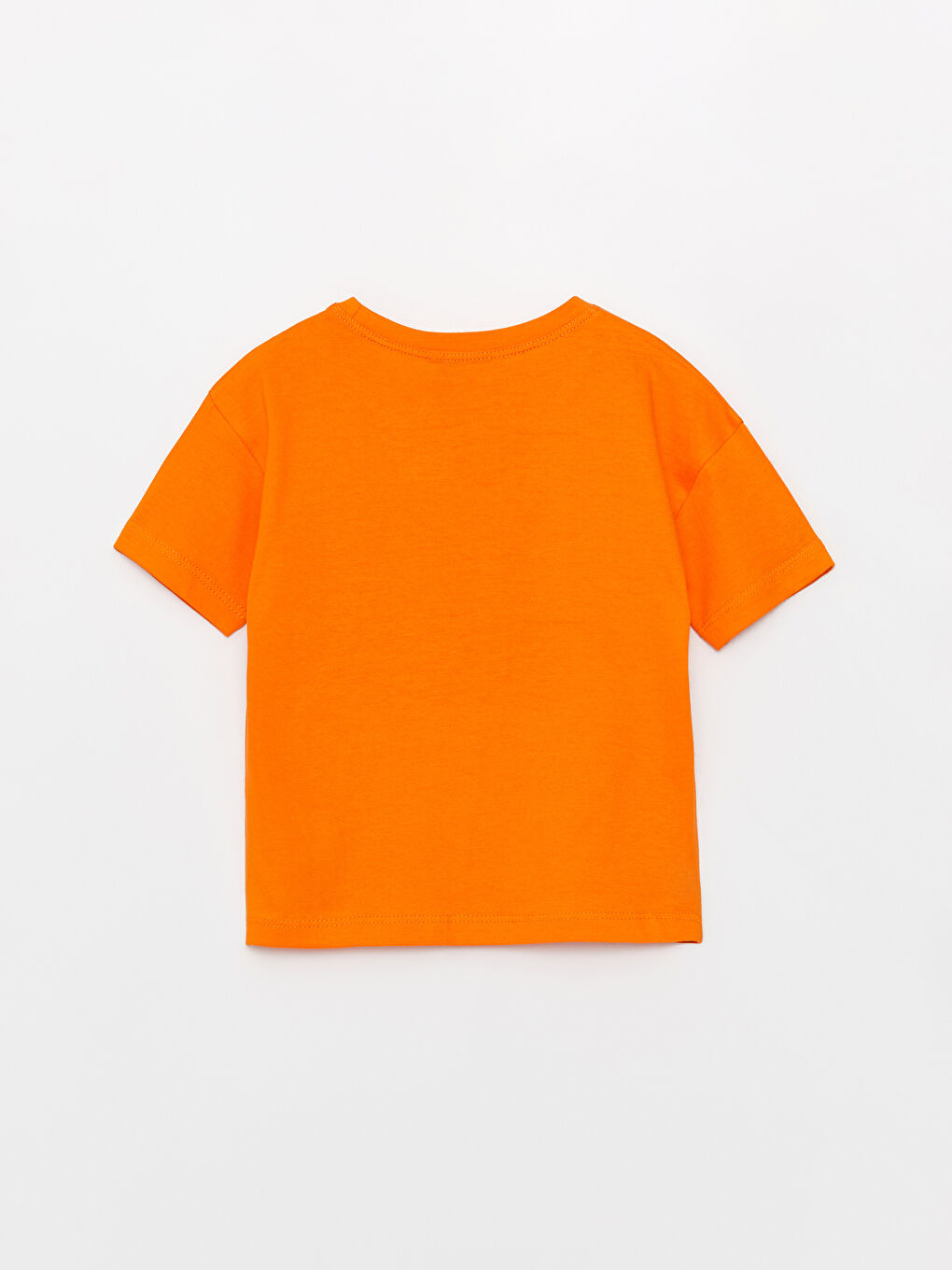 Turuncu Bisiklet Yaka Kısa Kollu Baskılı Erkek Bebek Tişört-1