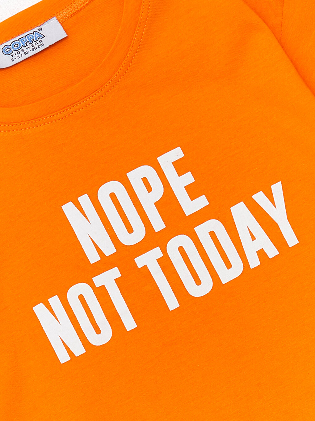 Turuncu Bisiklet Yaka Kısa Kollu Baskılı Erkek Bebek Tişört-2