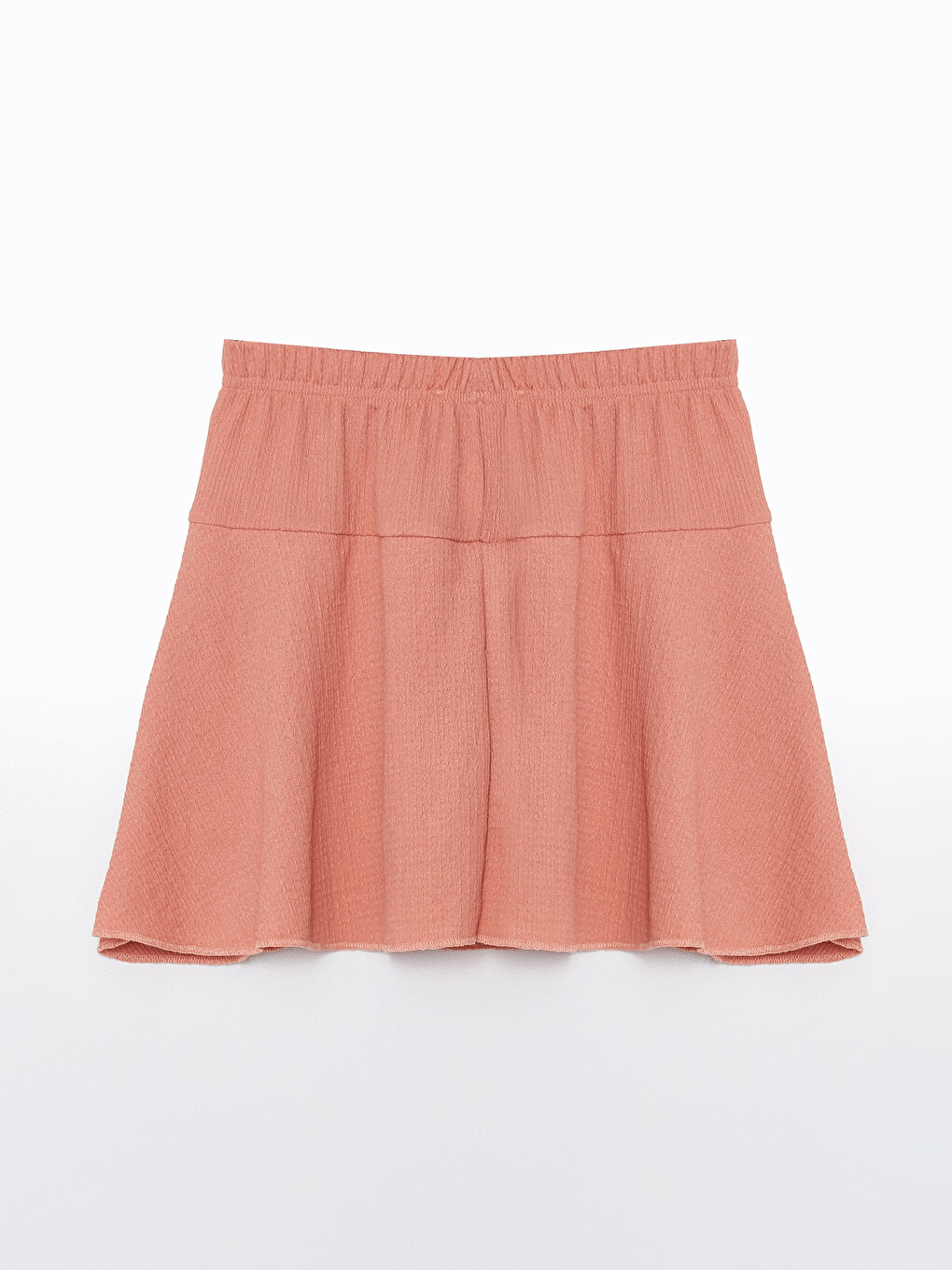 Pembe Beli Lastikli Kız Çocuk Şort Etek-1