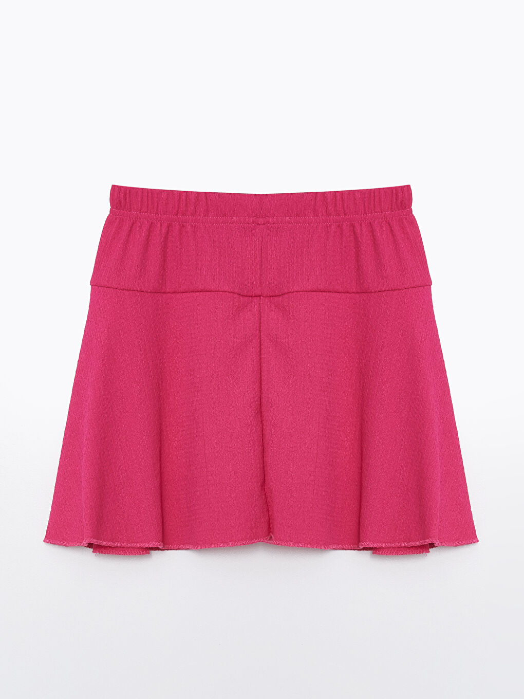 Pembe Beli Lastikli Kız Çocuk Şort Etek-1