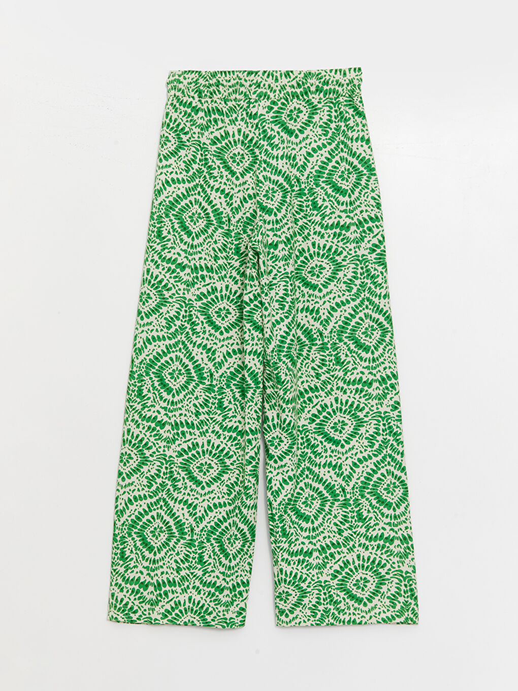 Elasticated Waist Relaxed Fit Patterned Women's Trousers-6