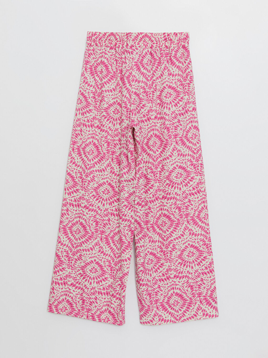 بنطلون نسائي بخصر مرن واسع منقوش للسيدات-6