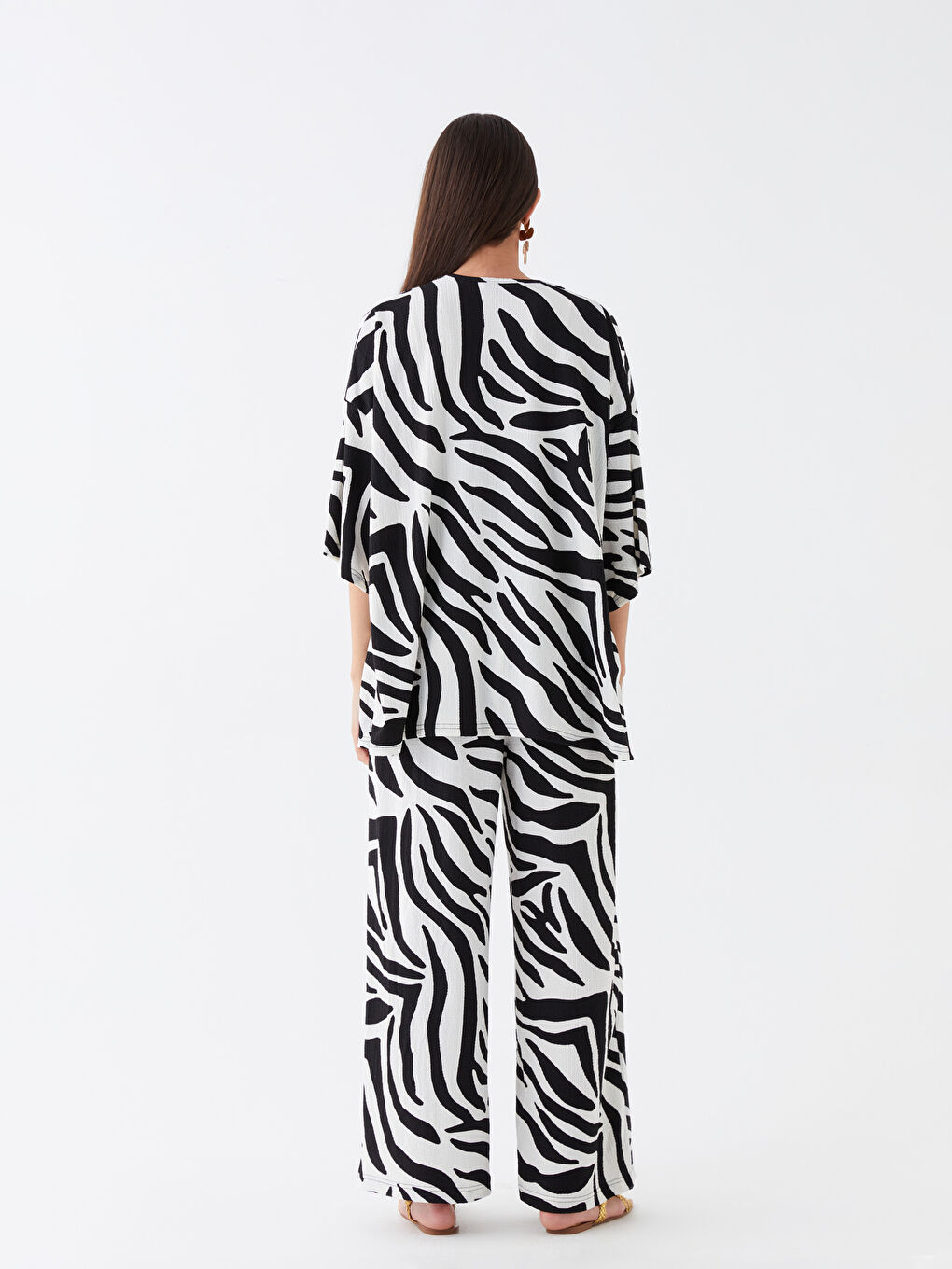 Siyah Kadın Kimono Takım-3