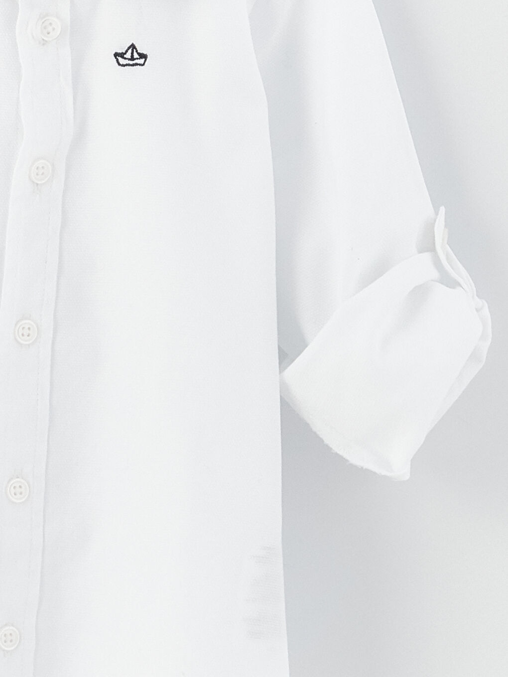 LCW baby Long Sleeve Embroidery Detailed Baby Boy Shirt and Bow Tie 2-Pack Set -S42490Z1-E5X