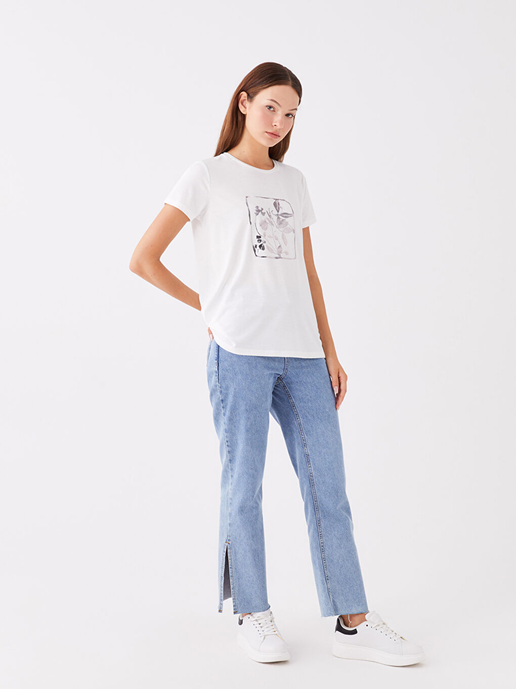 Žena BIJELA Majica kratkih rukava-2