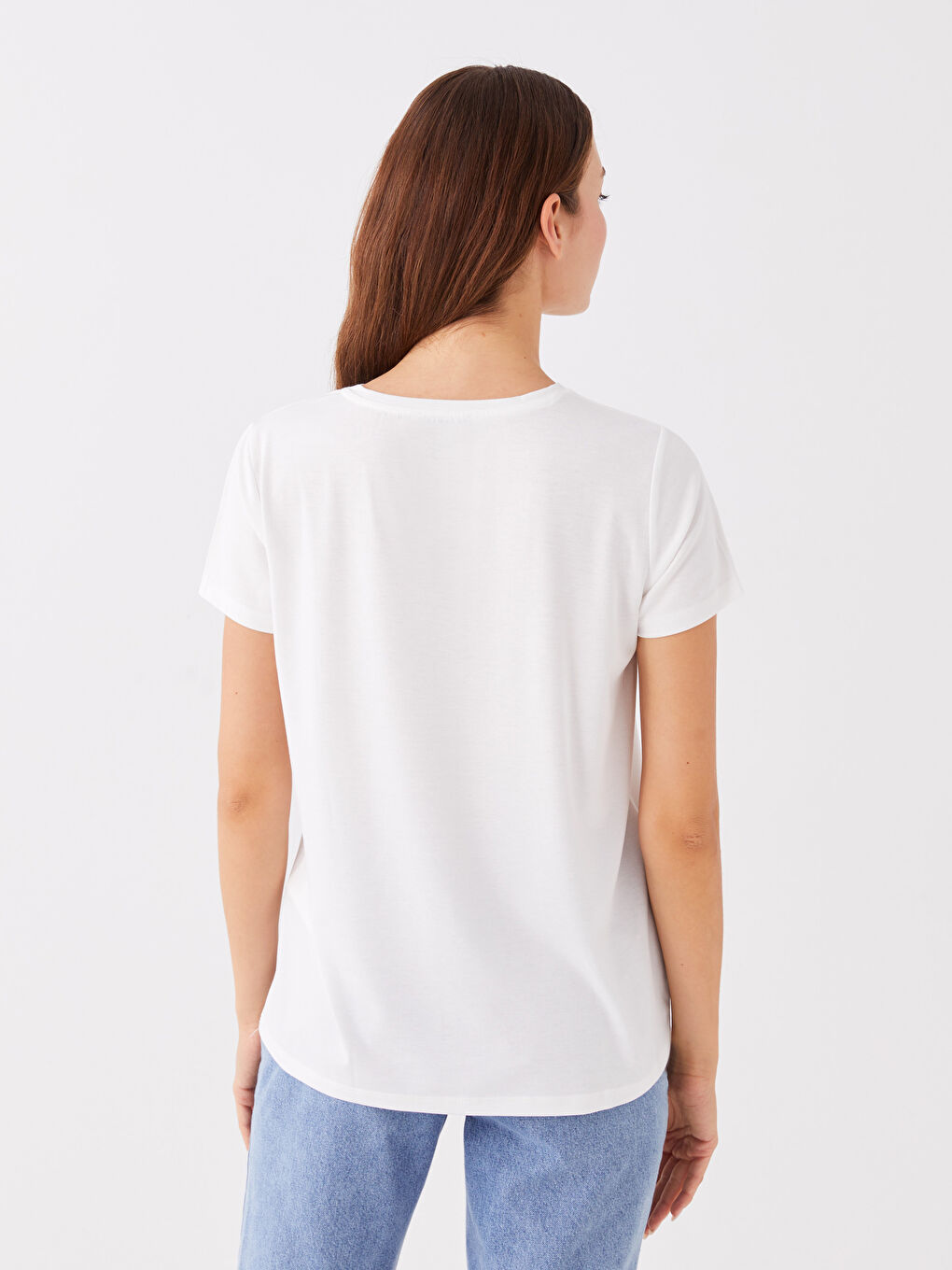 Žena BIJELA Majica kratkih rukava-4