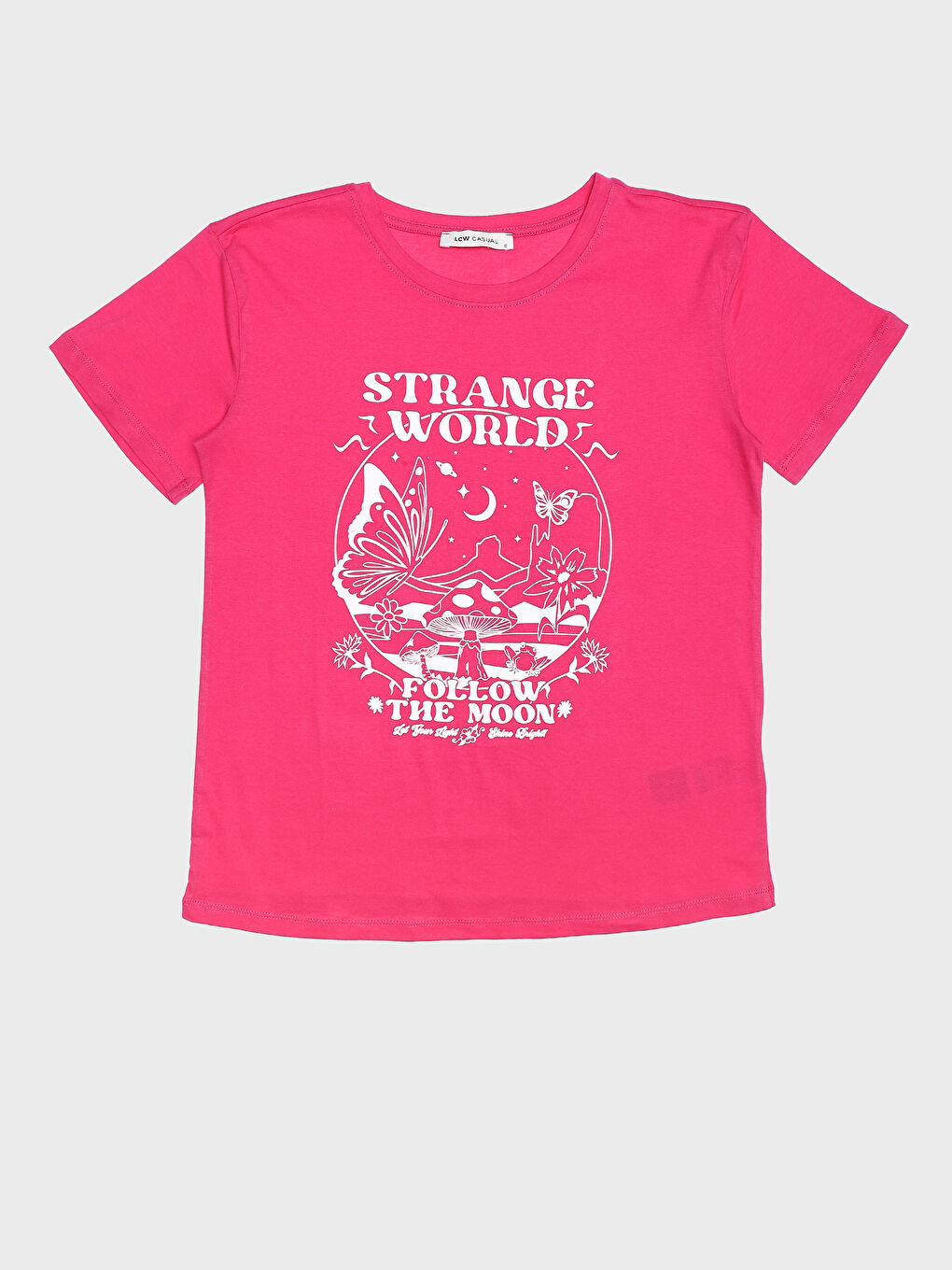 Crew Neck Printed Short Sleeve Women's T-Shirt