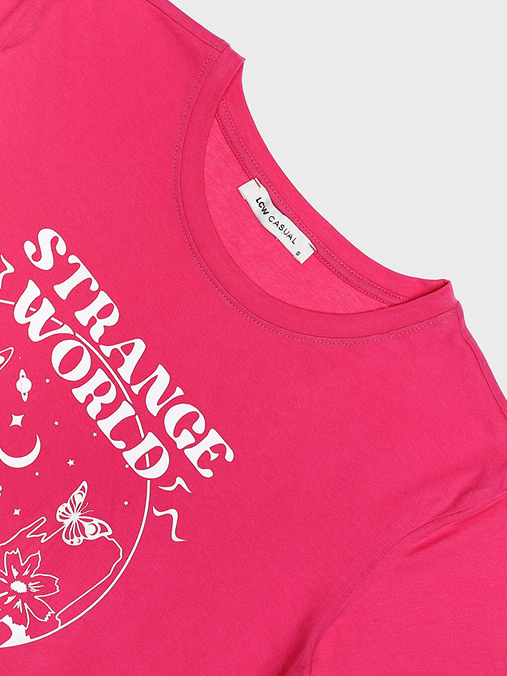 Crew Neck Printed Short Sleeve Women's T-Shirt-2