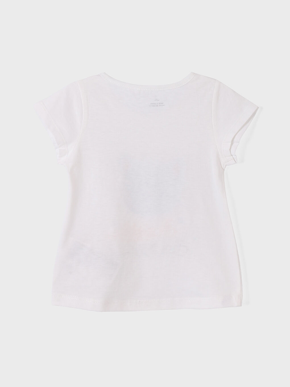 Crew Neck Short Sleeve Printed Baby Girls' T-Shirt and Shorts 2 Pack Set-3