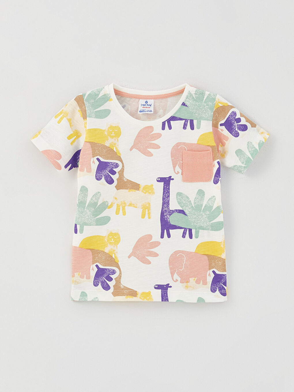 Pembe Bisiklet Yaka Desenli Kız Bebek Tişört ve Şort 2'li Takım-1