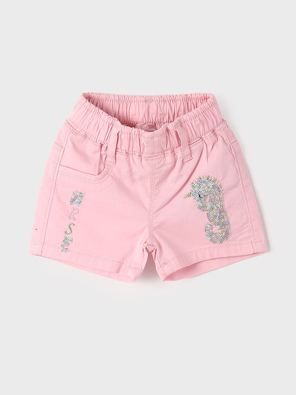 Baby Girls' Shorts with Elastic Waist