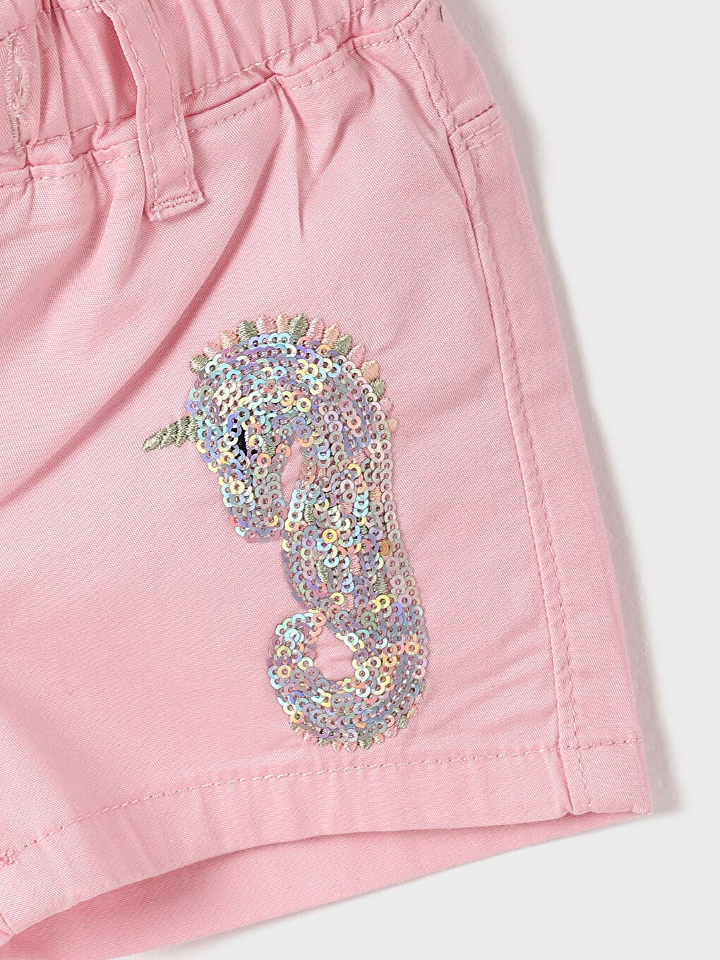 Baby Girls' Shorts with Elastic Waist-1