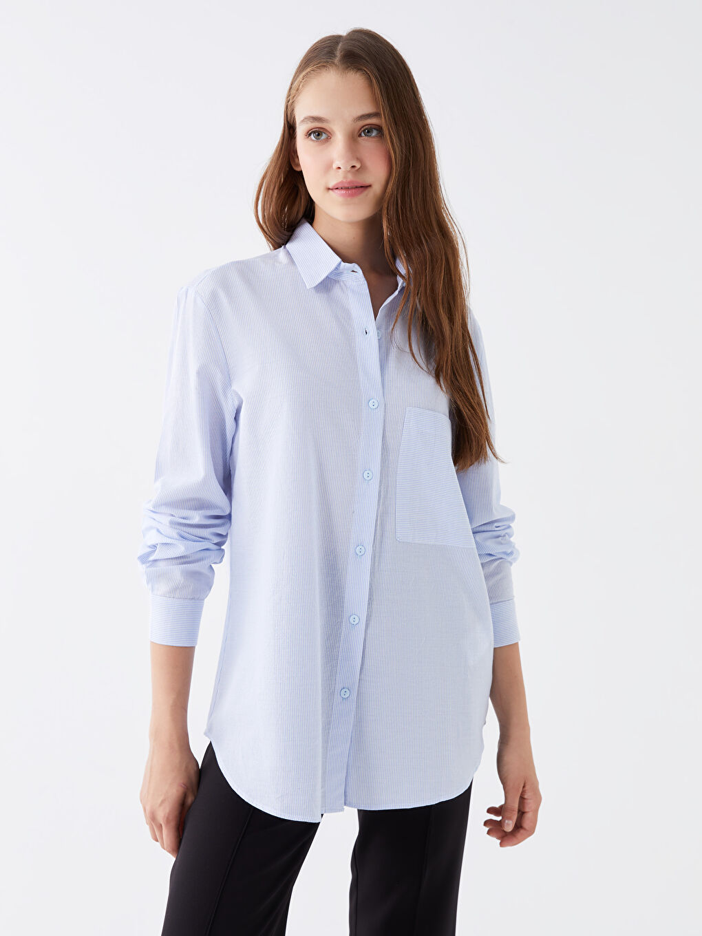 Striped Long Sleeve Women's Shirt