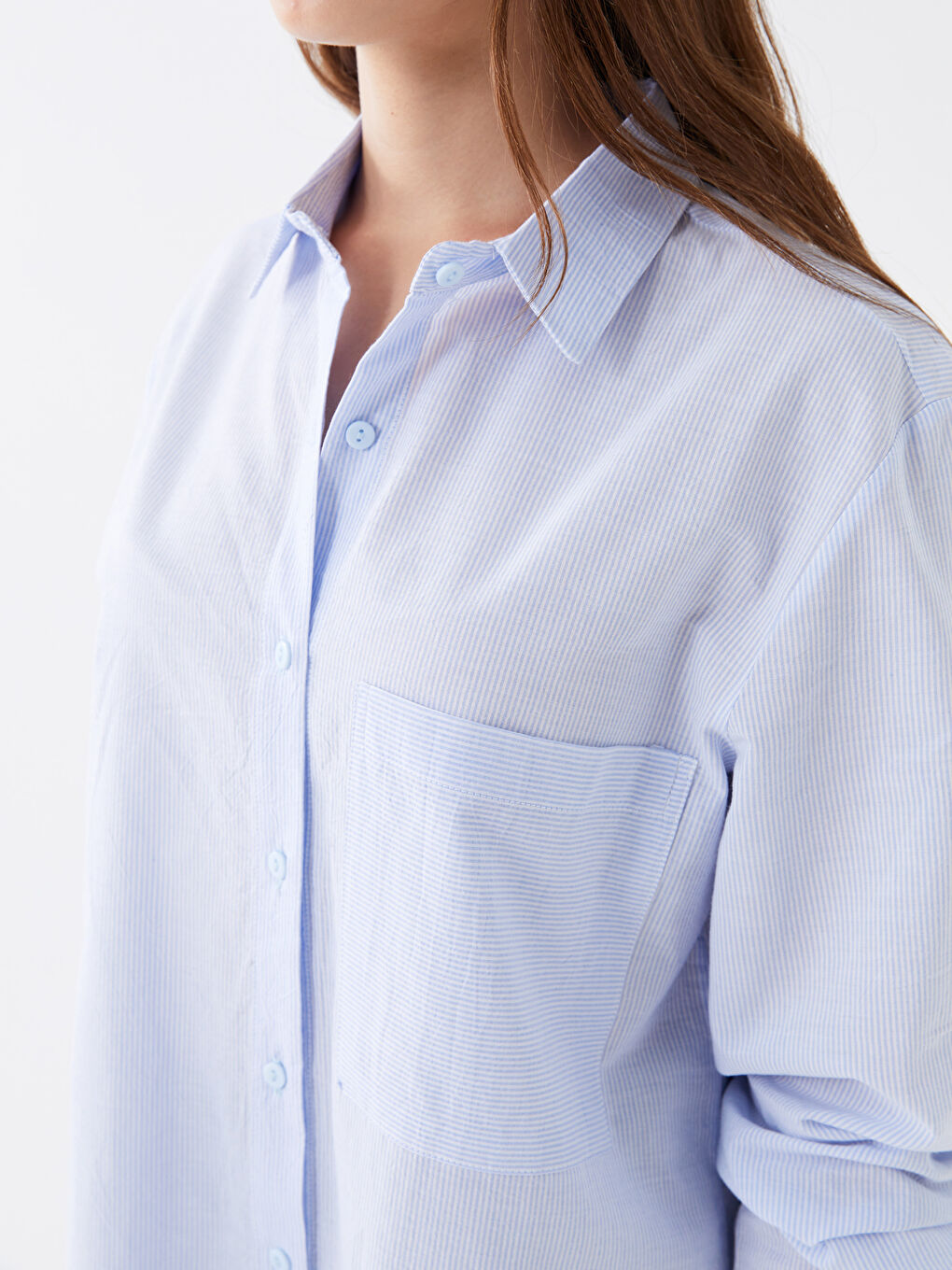 Striped Long Sleeve Women's Shirt-3