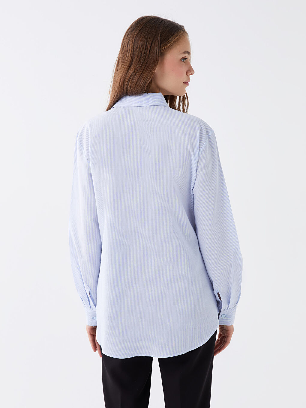 Striped Long Sleeve Women's Shirt-4