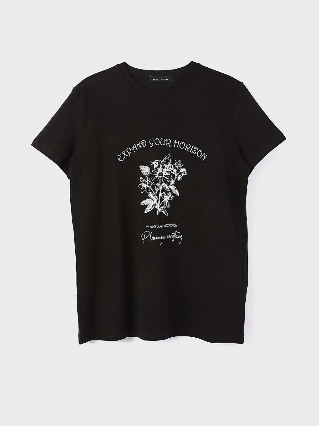 Crew Neck Printed Short Sleeve Women's T-Shirt