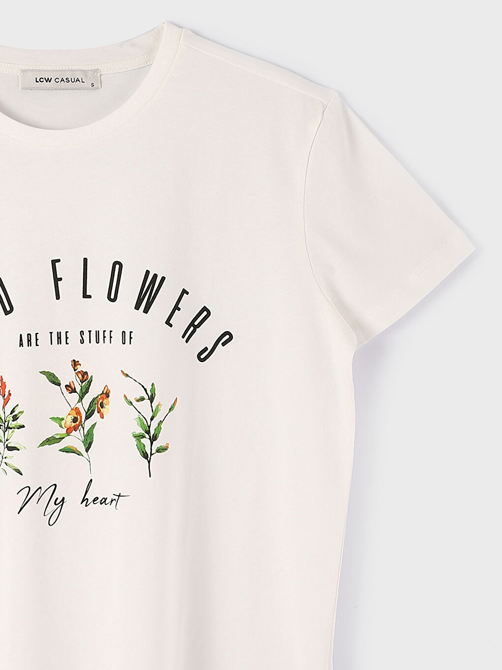 Crew Neck Printed Short Sleeve Women's T-Shirt-2