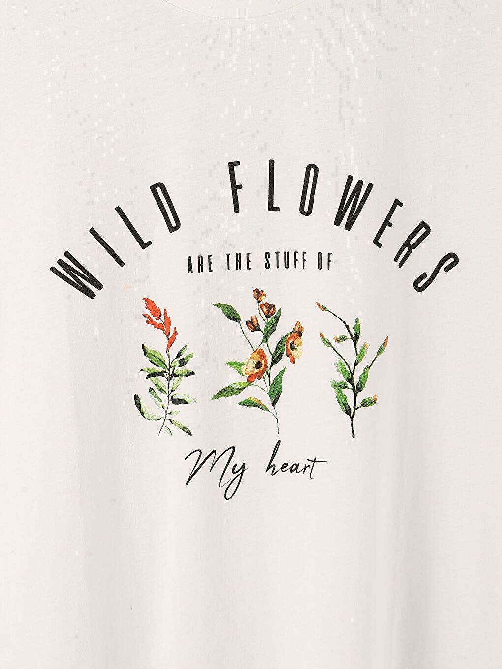 Crew Neck Printed Short Sleeve Women's T-Shirt-3