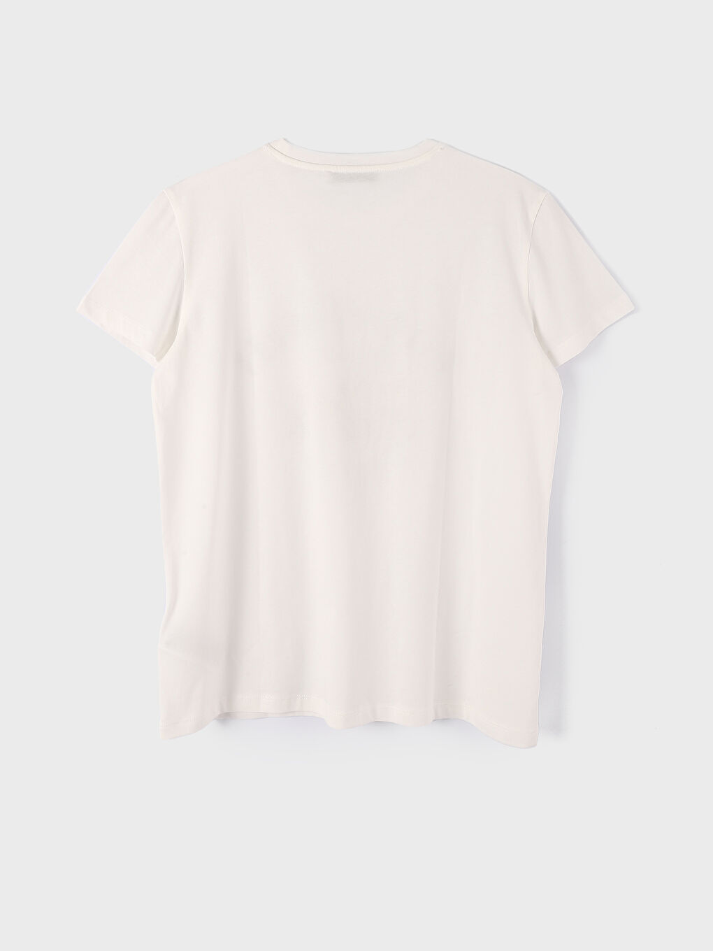 Crew Neck Printed Short Sleeve Women's T-Shirt-1