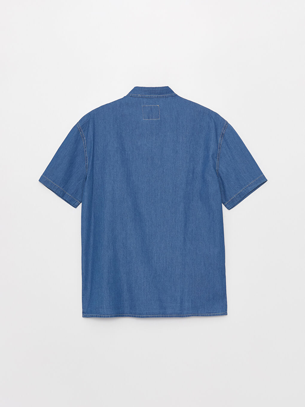 LCW Jeans Relaxed Fit Short Sleeve Men's Denim Shirt -S3KV61Z8-563
